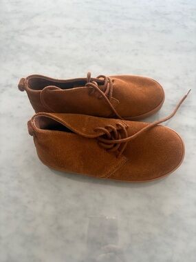GAP Kids Rust Brown Suede Lace-Up Boots